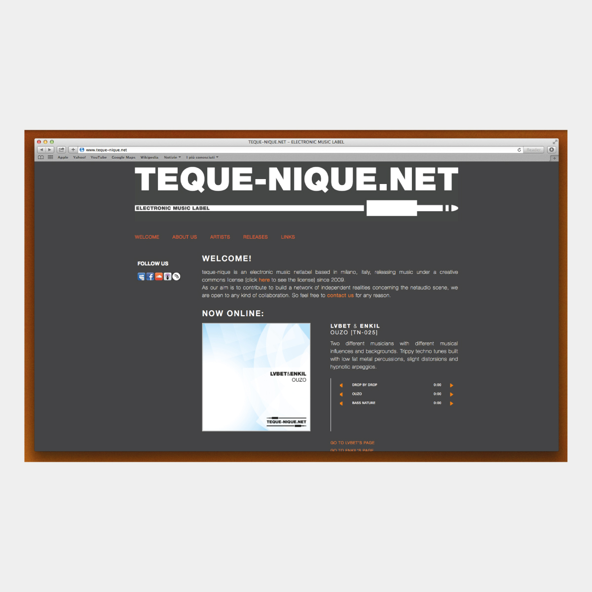 %luca.fruzza/visual.designerTeque Nique   Website